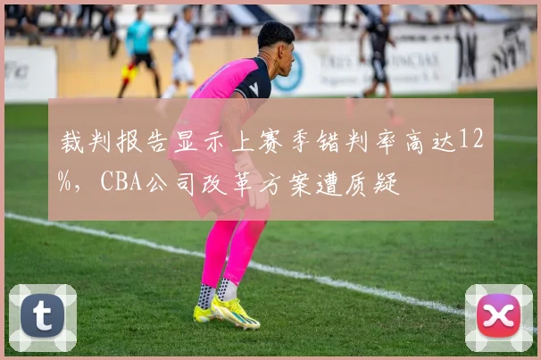 裁判报告显示上赛季错判率高达12%,CBA公司改革方案遭质疑